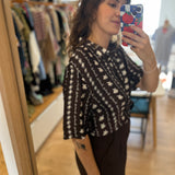 Chemise manches courtes imprimé coquillage Spizule - Sable - DES PETITS HAUTS