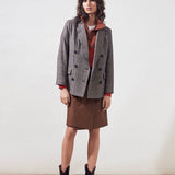 Debby - Veste blazer en laine à carreaux - SUNCOO