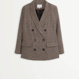 Debby - Veste blazer en laine à carreaux - SUNCOO