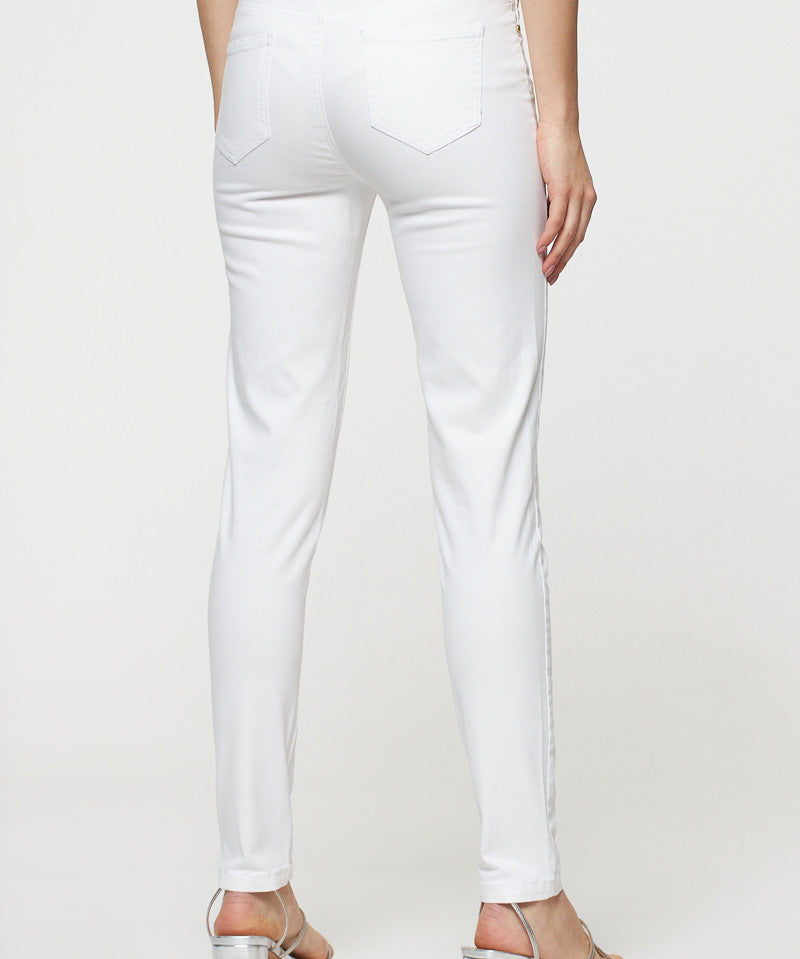 Pantalon blanc - slim taille haute - Best Mountain