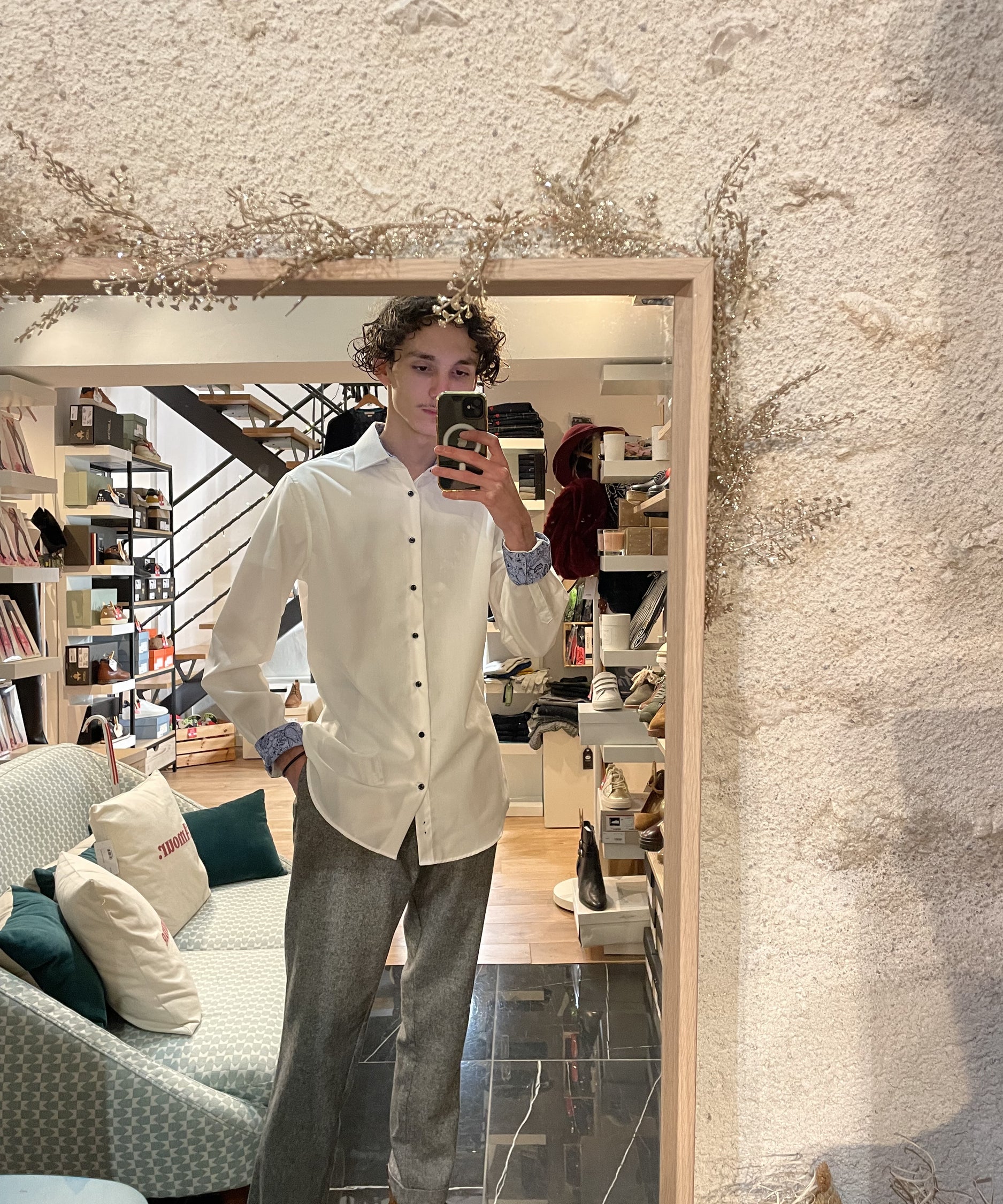 Chemise - blanche - Seidenstickers