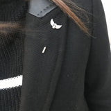 Manteau col tailleur - noir - IKKS