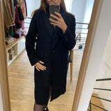 Manteau long Emilio - Bleu nuit - SUNCOO