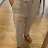 Pantalon en maille légère Viamao - Sable - Sun Valley femme