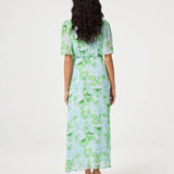 Robe maxi cache-cœur à imprimé floral Denise - Pastel - FABIENNE CHAPOT