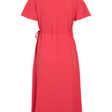 Robe cache-coeur manches courtes Vilovie - Hibiscus - VILA