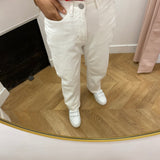Jean droit taille haut Vikelly - Cloud Dancer - VILA
