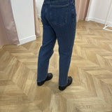 Jean droit taille haute Vikelly - Medium Blue Denim - VILA