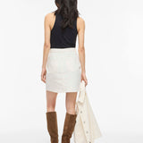 Jupe courte en jean - Cloud Dancer - VILA