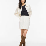Jupe courte en jean - Cloud Dancer - VILA