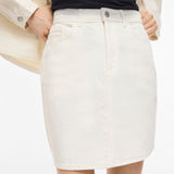 Jupe courte en jean - Cloud Dancer - VILA