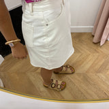 Jupe courte en jean - Cloud Dancer - VILA
