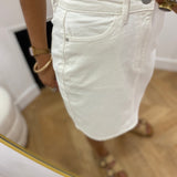 Jupe courte en jean - Cloud Dancer - VILA