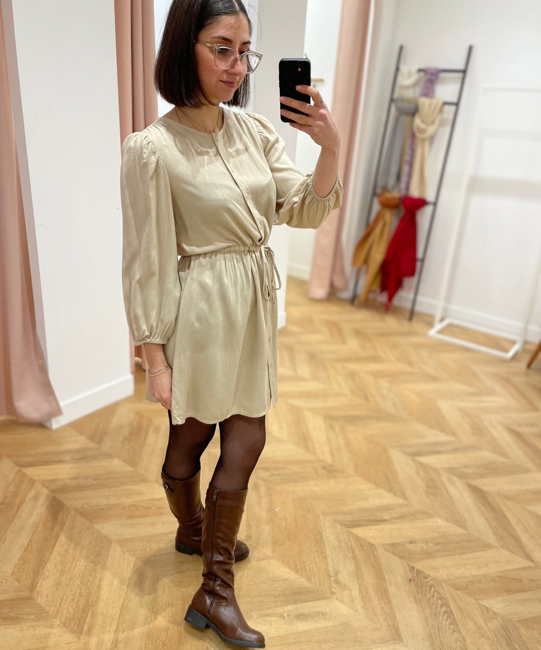 Robe courte Vipricil - Gris plume - VILA