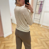 Pull en maille Vinovy - Beige - VILA
