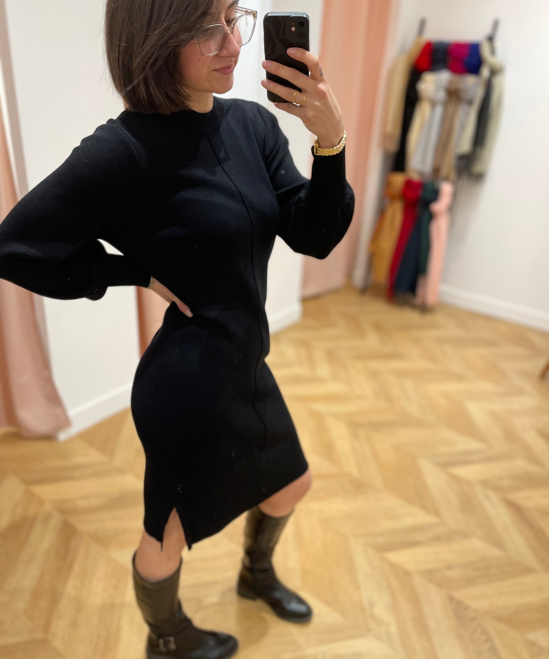 Robe mi-longue Viostria - Noire - VILA