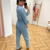 Combi pantalon en jean Vigivani - Bleu - VILA