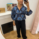 Pantalon à jambe ample taille mi-haute Virprisilla - VILA