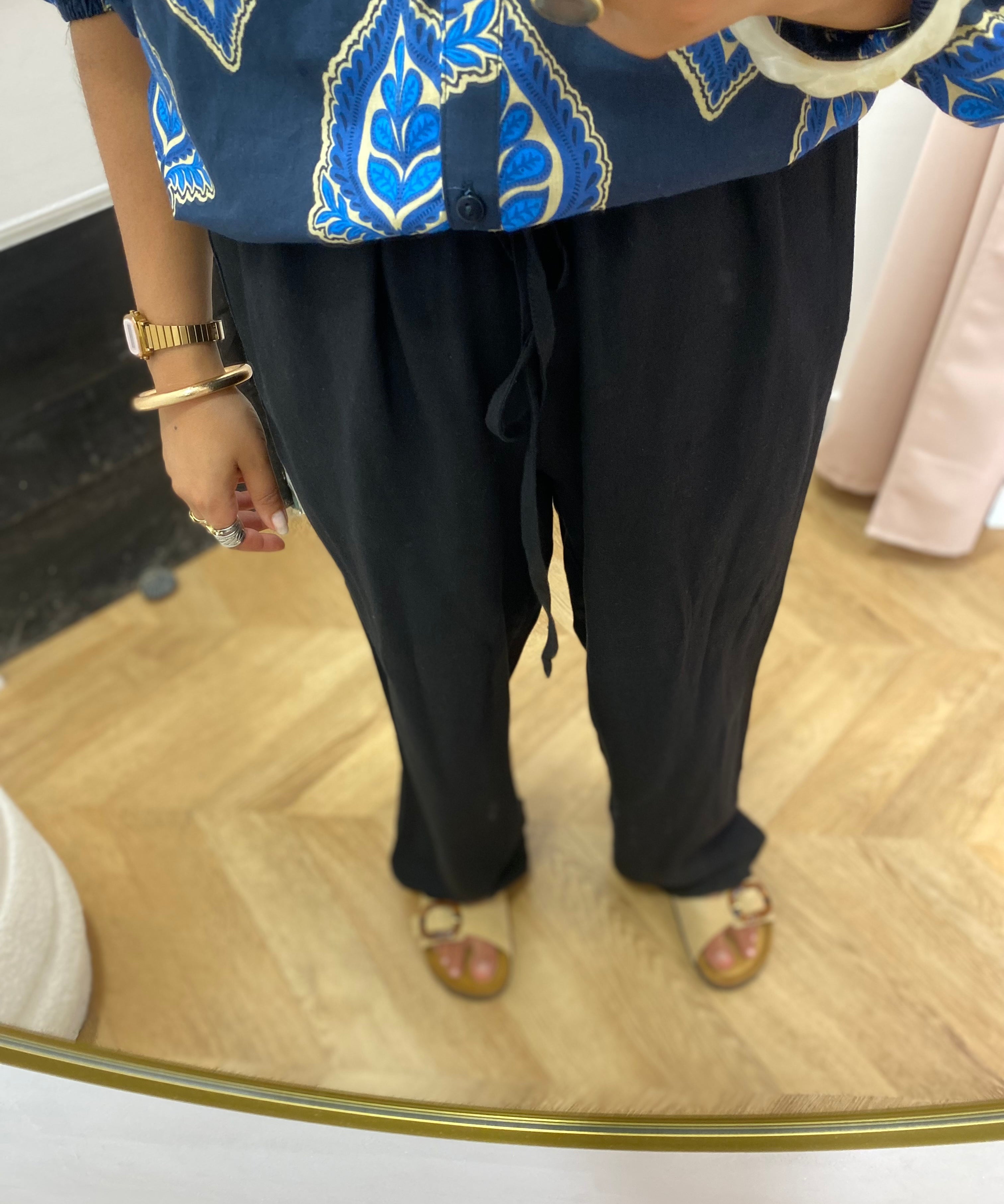 Pantalon à jambe ample taille mi-haute Virprisilla - VILA