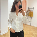 Chemise dentelle à manches longue Vitovan - Birch - VILA