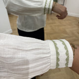 Chemise dentelle à manches longue Vitovan - Birch - VILA