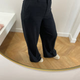 Pantalon large en lin Rousummer - Metéorite - ROUGE