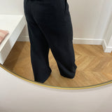 Pantalon large en lin Rousummer - Metéorite - ROUGE