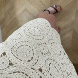 Mini jupe crochet Virisse - Beige - VILA