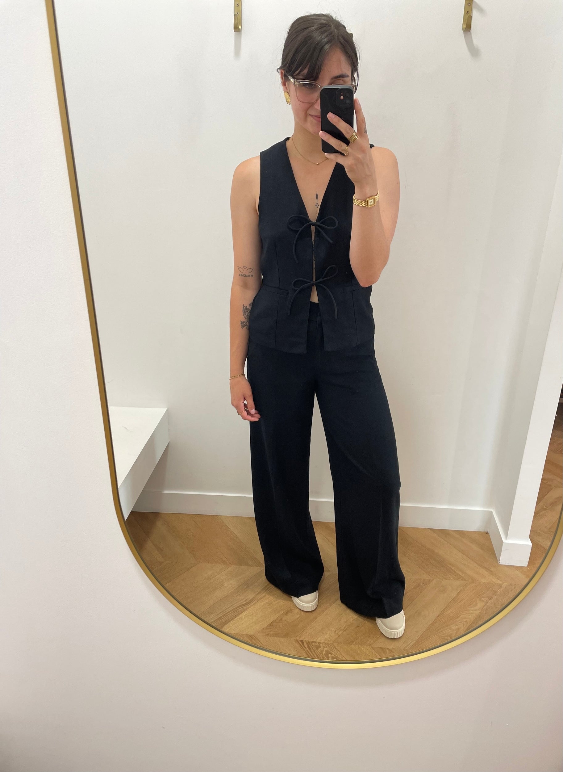 Lin Rou Rou Pantalon large en lin Rousummer - Metéorite - ROUGE - Vêtement FEMME ...