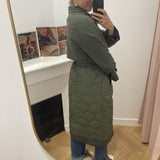 Trench long matelassé avec ceinture Visoftie - Deep depths - VILA