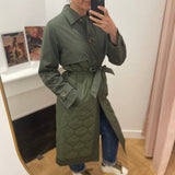 Trench long matelassé avec ceinture Visoftie - Deep depths - VILA