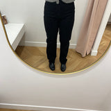 Jean droit à taille haute Vikelly - Noir léo - VILA