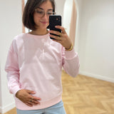 Sweat oversize Viseba - Rose pâle - VILA