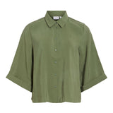 Chemise manches 3/4 Vihula - Olivine - VILA