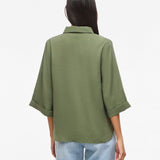 Chemise manches 3/4 Vihula - Olivine - VILA