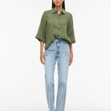 Chemise manches 3/4 Vihula - Olivine - VILA