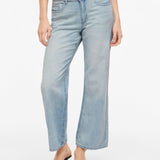 Jean ample taille mi-haute Vipalma - Light Blue Denim - VILA