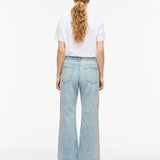 Jean ample taille mi-haute Vipalma - Light Blue Denim - VILA
