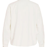 Chemise classique ample à manches longues Viprisilla - Super Light Natural Melan / Snow White - VILA