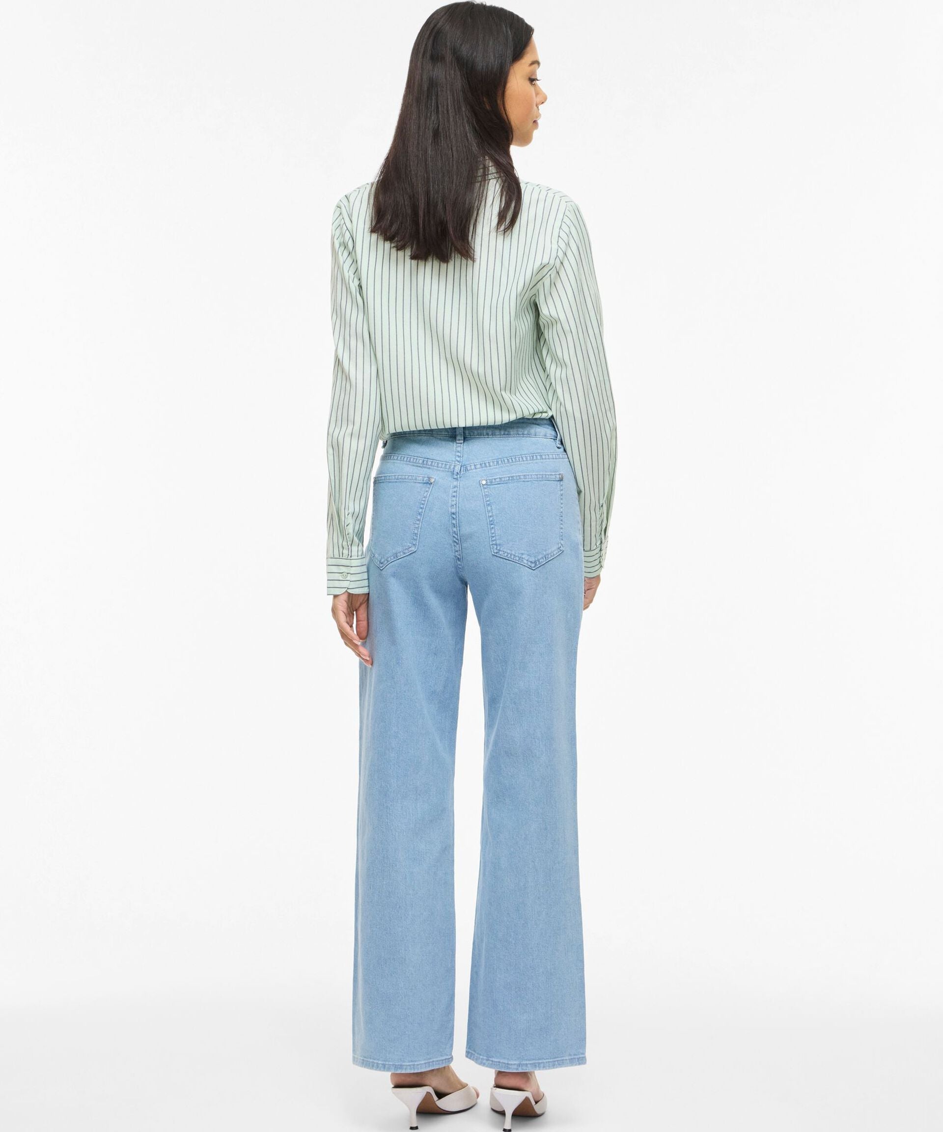 Jean coupe ample taille mi-haute Vilorie - Light Blue Denim - VILA