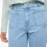 Jean coupe ample taille mi-haute Vilorie - Light Blue Denim - VILA