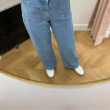 Jean coupe ample taille mi-haute Vilorie - Light Blue Denim - VILA
