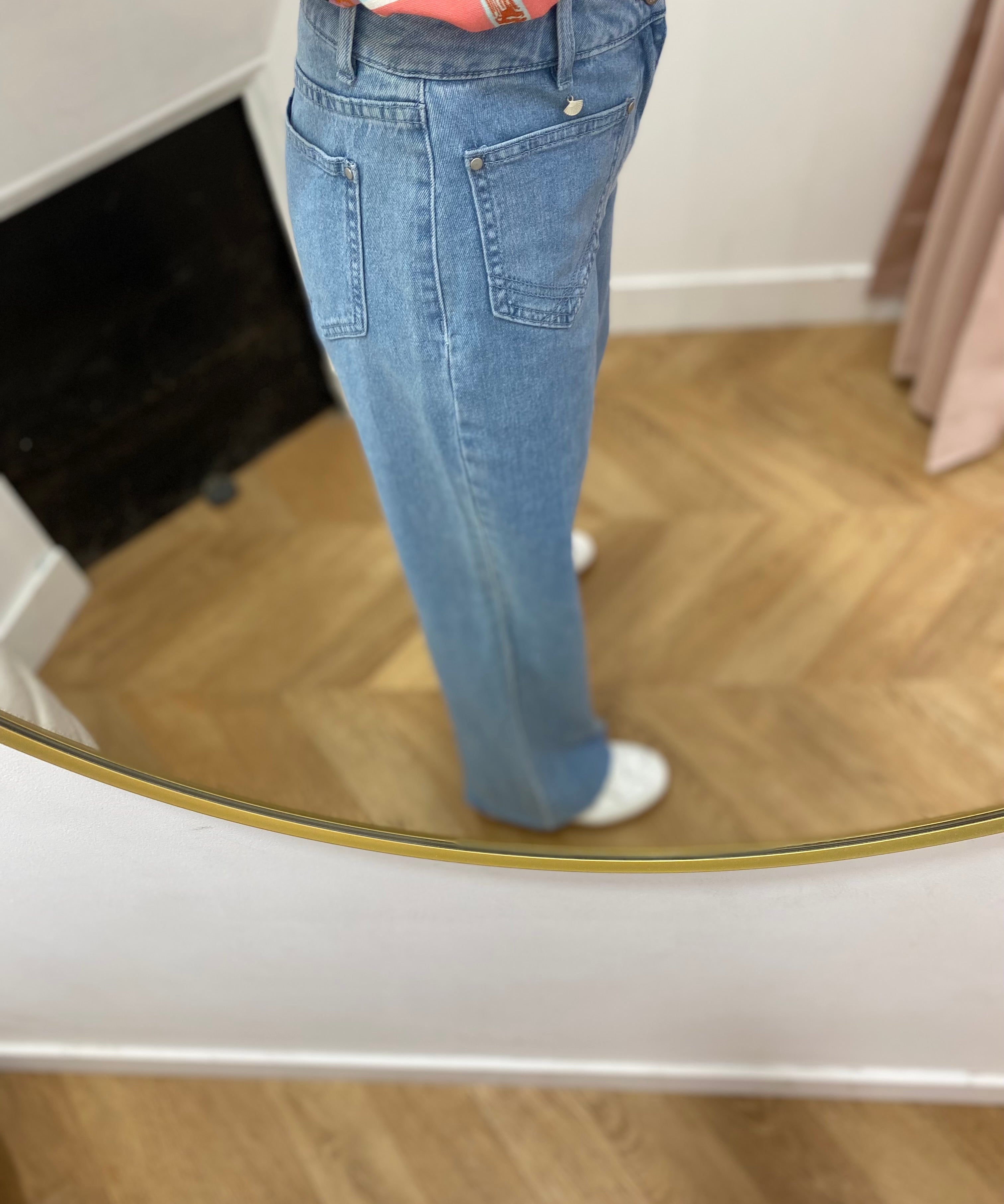 Jean coupe ample taille mi-haute Vilorie - Light Blue Denim - VILA