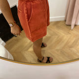 Short court en jean Vijado - Burnt brick - VILA