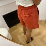 Short court en jean Vijado - Burnt brick - VILA