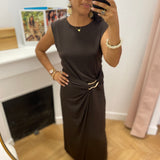 Robe sans manches mi-longue Vijustine - Slate black - VILA