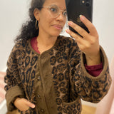 Veste léopard Viadera - Coffee Brown - VILA