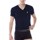 Tee-shirt col V - Marine - US POLO