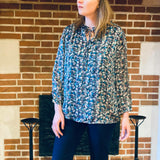 Blouse fleurie - Marine - Christy
