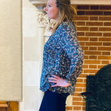 Blouse fleurie - Marine - Christy
